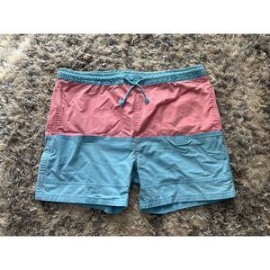 Generation One Go Vintage Swim Trunks Mens Sz M Color Block Pink Blue